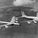 A Boeing KC-135A, known to Boeing as the Model 717, refuels a Boeing B-52D Stratofortress (US Air Force)